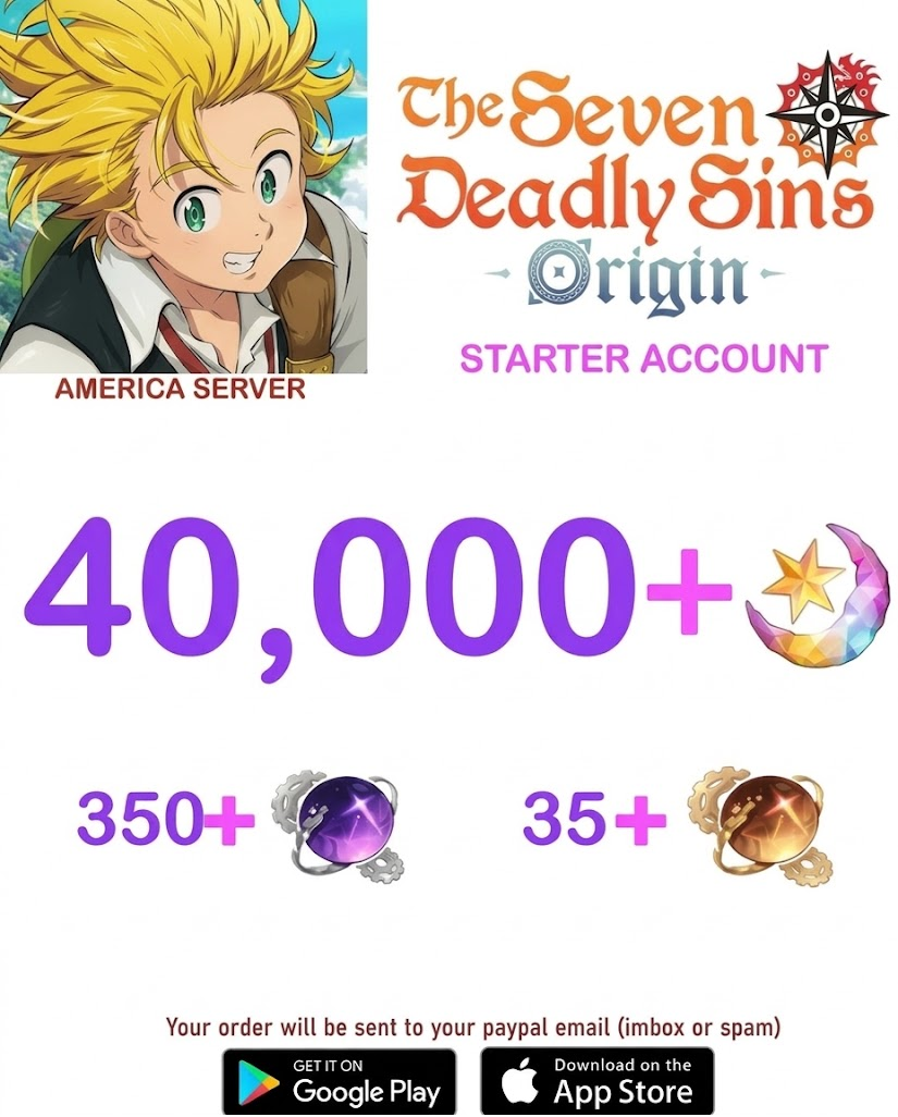 ⭐ AMERICA SERVER⭐ ????+ Star Fragments 7ds Origins Starter Account