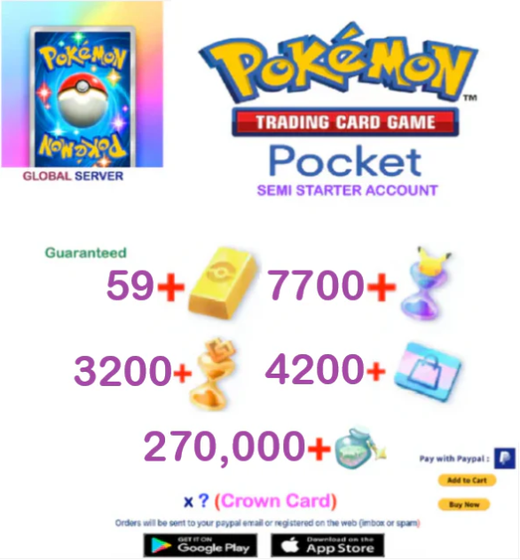 GLOBAL SERVER] ??? Pokemon Tcg Pocket Starter Reroll Account – Malboro18Games