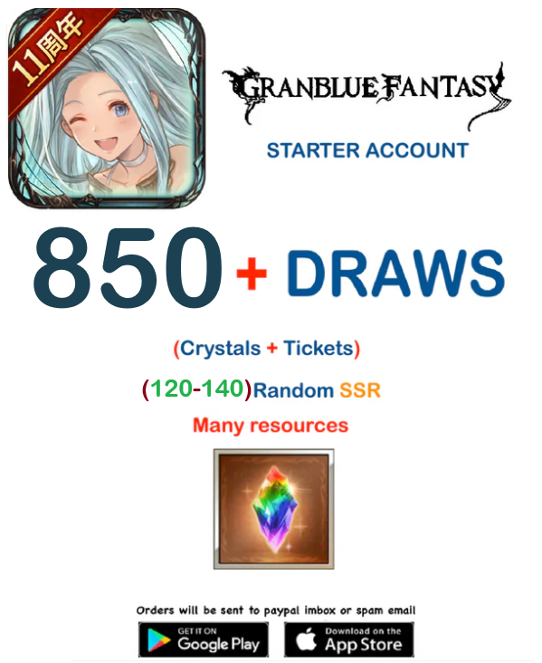 ??+ Draws GranBlue Fantasy GBF Starter Account v2