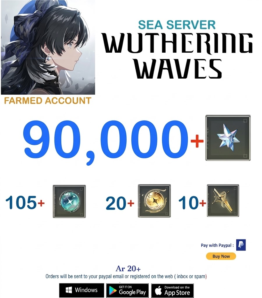 (Sea Server) Wuthering Waves Farmed Account