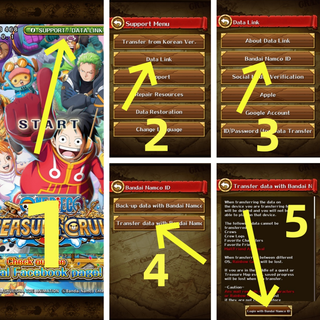 (Global Server/ Android Version ) 5900 + Gems ONE PIECE Treasure Cruise Starter Account