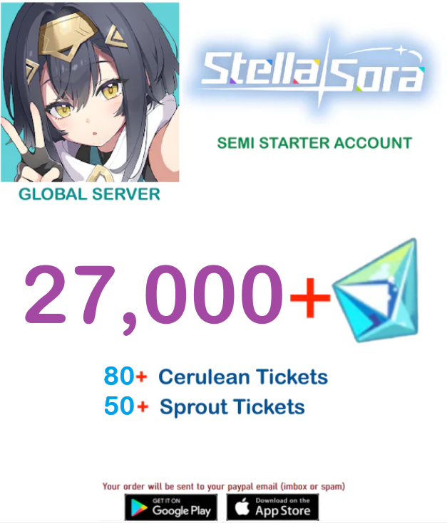 (Global Server) ?? Gems Stella Sora Semi-Starter Account v2