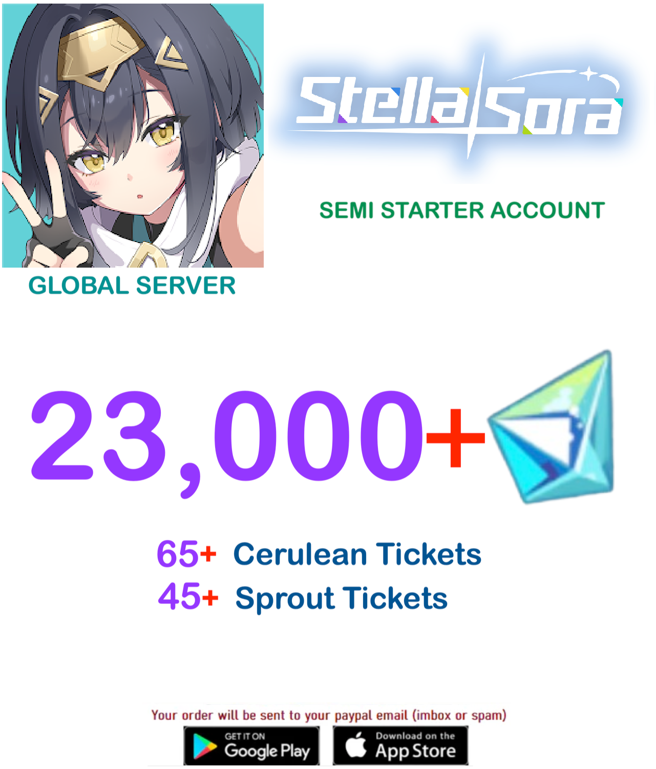 (Global Server) ?? Gems Stella Sora Semi-Starter Account v2