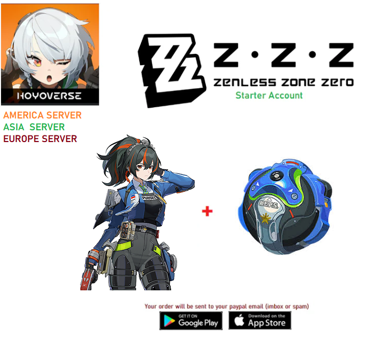 (All Servers) Zhu Yuan + Weapon - Zenless Zone Zero Starter Account
