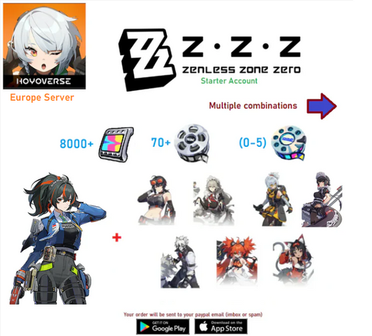 (Europe Server)  Zhu Yuan  - Zenless Zone Zero Starter Account