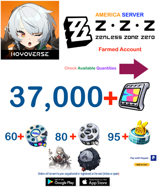 (America Server)  Encrypted Master Tape + Exchange Polychrome + Master Tape  - Zenless Zone Zero Starter Account v1