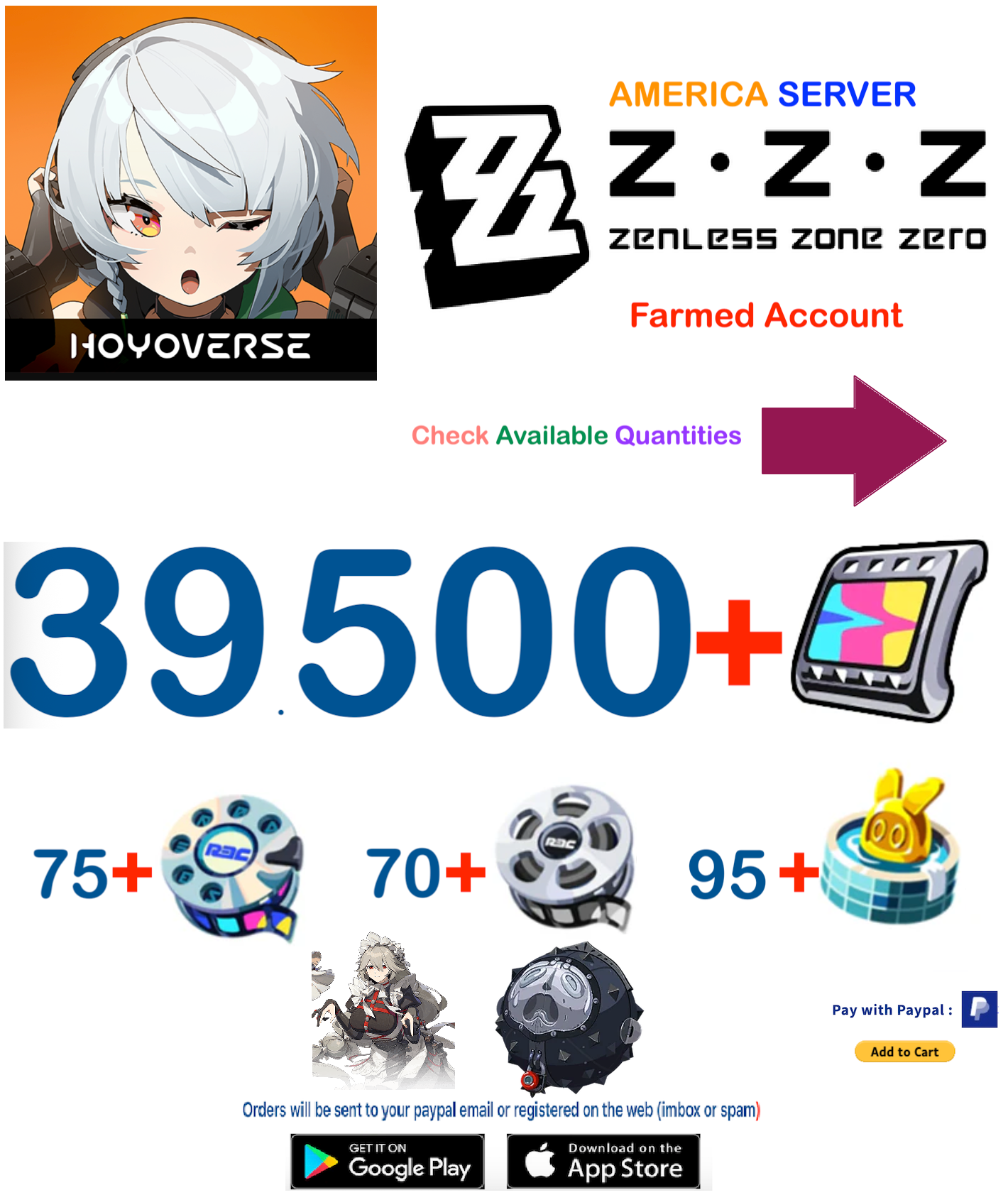 (America Server) Encrypted Master Tape + Exchange Polychrome + Master Tape - Zenless Zone Zero Starter Account v1