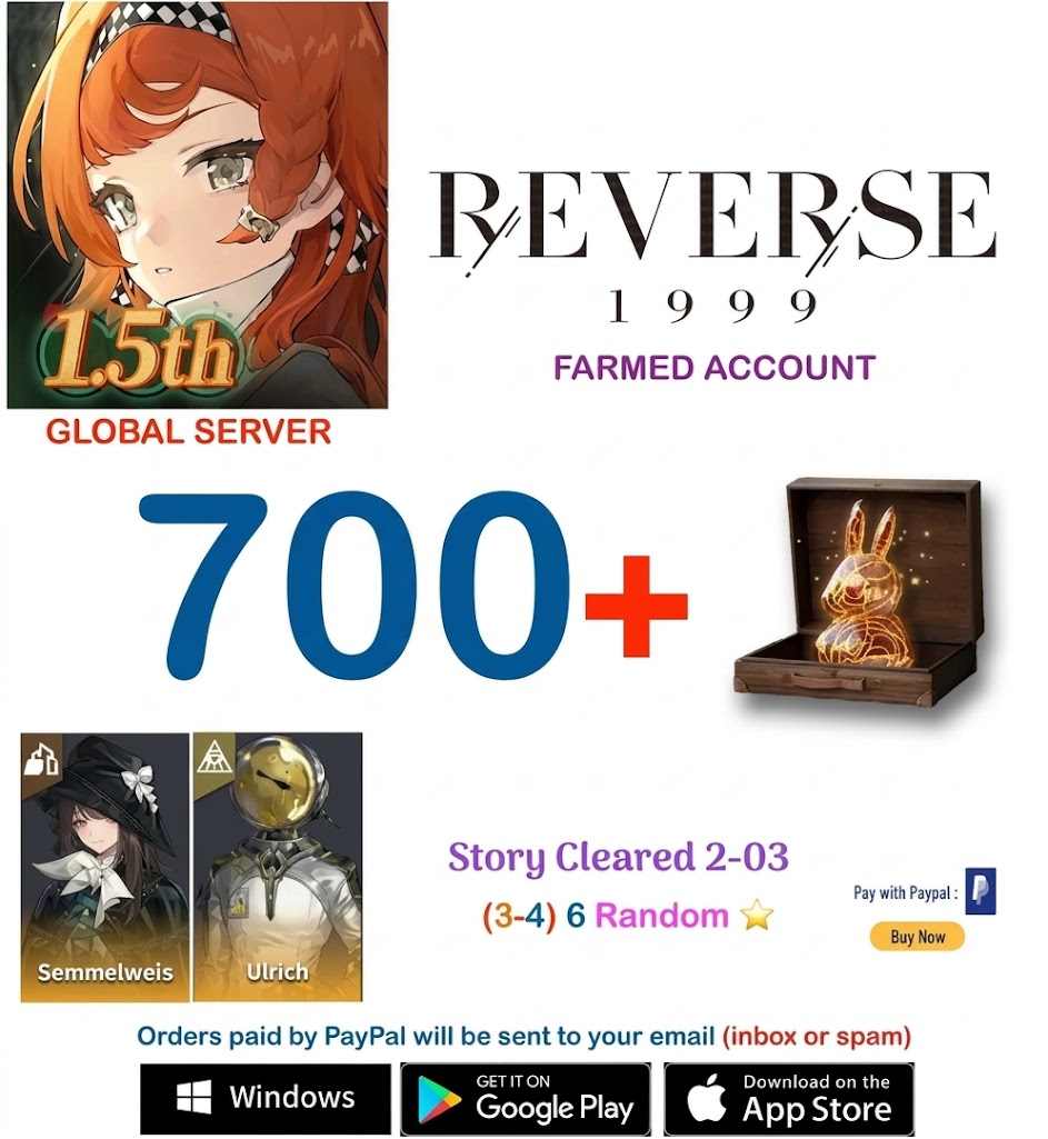 [GLOBAL SERVER][INSTANT DELIVERY]  ?? Unilog + (2-6)-6* Reverse: 1999  Farmed Account