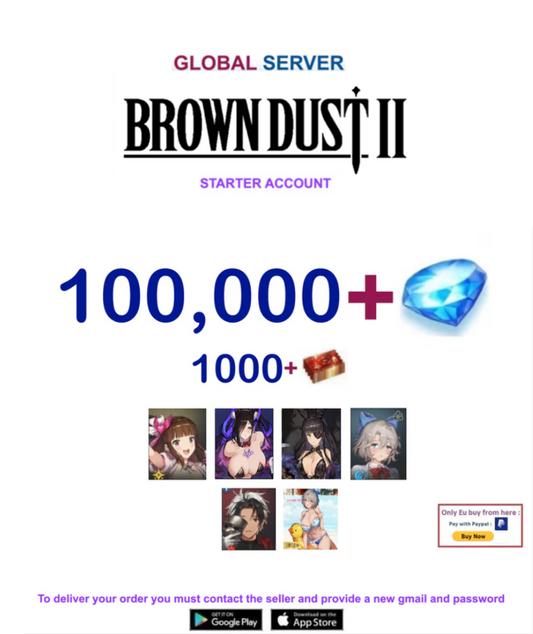 [Global Server/Unlinked] 100,000 Gems  BDust 2  Reroll Account