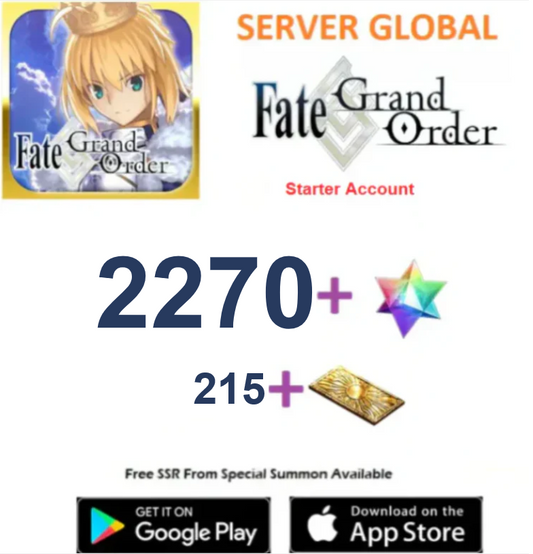⭐[GLOBAL Server]⭐ 2270+ SQ Fate Grand Order FGO  Starter Account