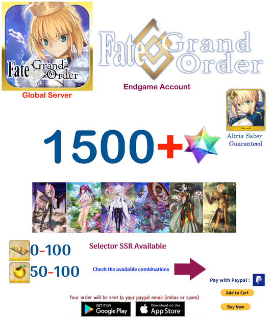 ⭐[NA SERVER]⭐  Fate Grand Order FGO Endgame Account v1