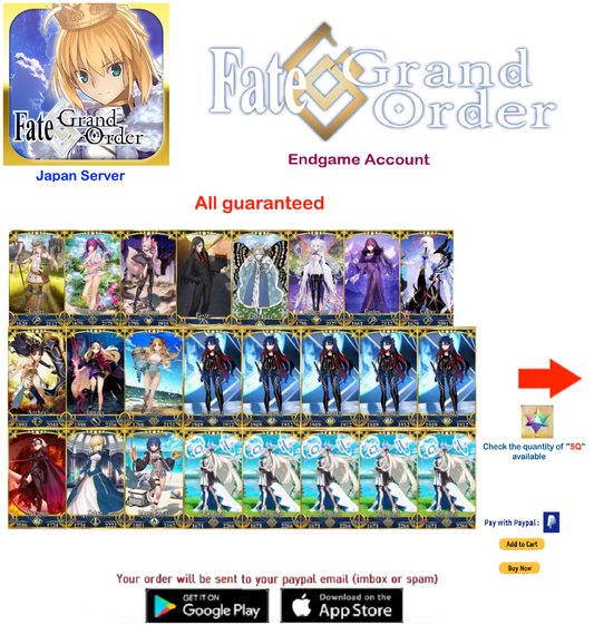 ⭐[JP Server] Space Ishtar NP5 ,Ishtar ,Ereshkigal 1500-5500 + SQ Fate Grand Order FGO Quartz Endgame Reroll
