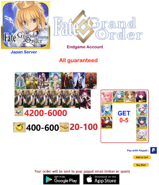 ⭐[JP Server] custom  + 4k SQ Fate Grand Order FGO  Endgame  v18