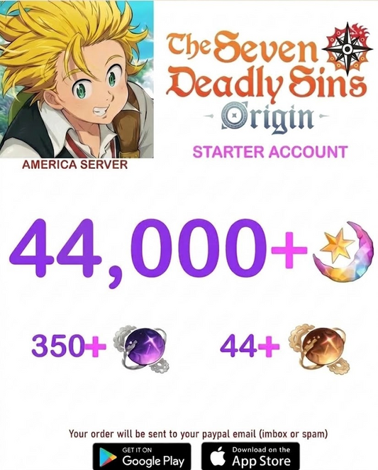 ⭐ AMERICA SERVER⭐ ????+ Star Fragments 7ds Origins Starter Account