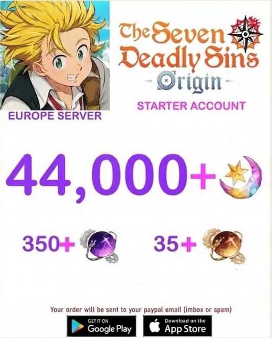 ⭐ EUROPE SERVER⭐  ??+ Star Fragments 7ds Origins Starter Account