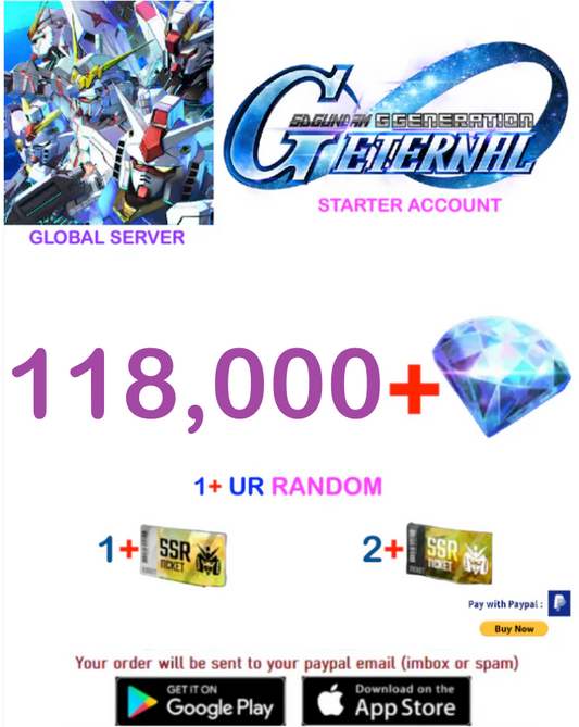 [Global Server/INSTANT DELIVERY]  Gundam G Generation ETERNAL Fresh Starter Account