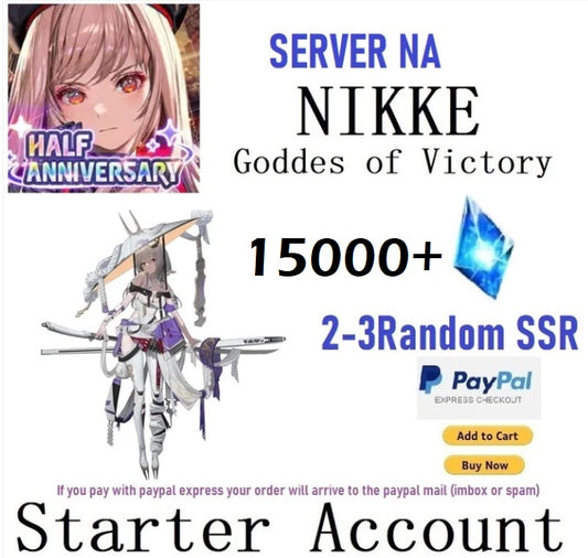 [NA Server]Scarlet 15000+ Gems GODDESS OF VICTORY: NIKKE Starter Reroll Account