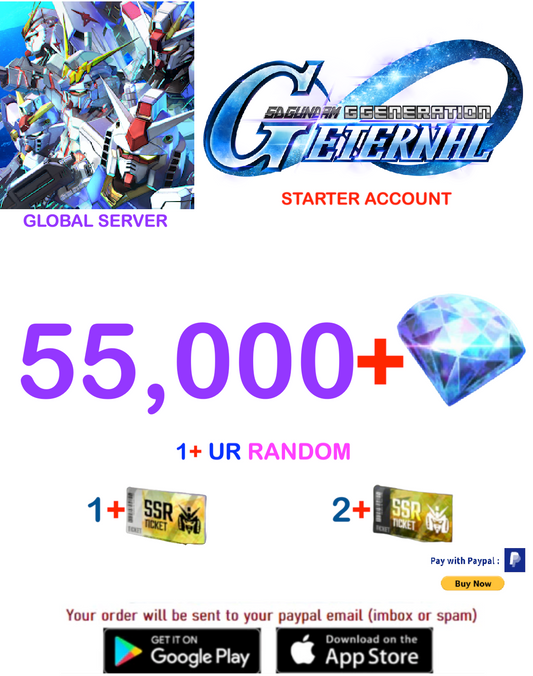 [Global Server/INSTANT DELIVERY]  Gundam G Generation ETERNAL Fresh Starter Account with Extra Resources