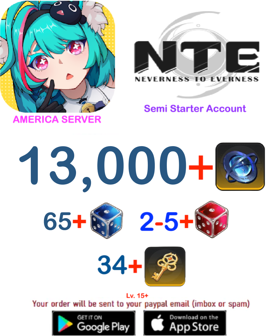 [America Server][BUY 1- GET 2] 13k + Annulith  Neverness to Everness Starter Account v2
