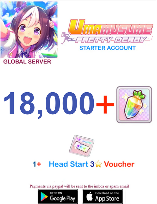[GLOBAL SERVER] ⭐BUY 2 GET 3⭐  ?? + Gems Uma Musume Pretty Derby Starter Reroll Account