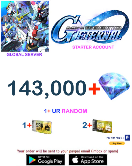 [Global Server/INSTANT DELIVERY]  Gundam G Generation ETERNAL Fresh Starter Account