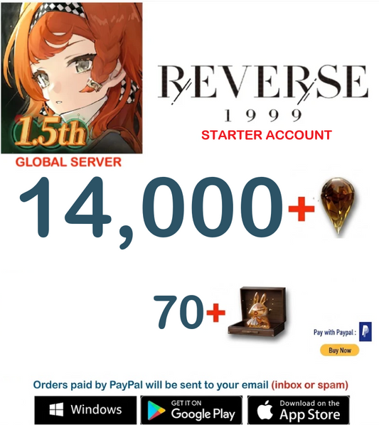 (GLOBAL SERVER)  ?? Gems +  Reverse: 1999 Starter Account