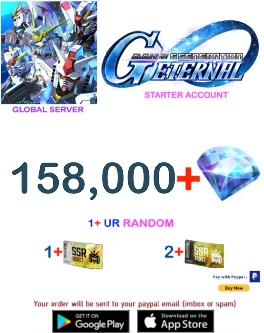 [Global Server/INSTANT DELIVERY]  Gundam G Generation ETERNAL Fresh Starter Account
