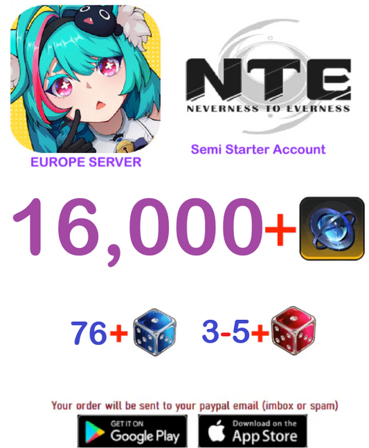 [Europe Server] ??+ Annulith  Neverness to Everness Starter Account