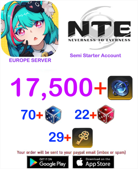 [Europe Server]???+ Annulith  Neverness to Everness Starter Account