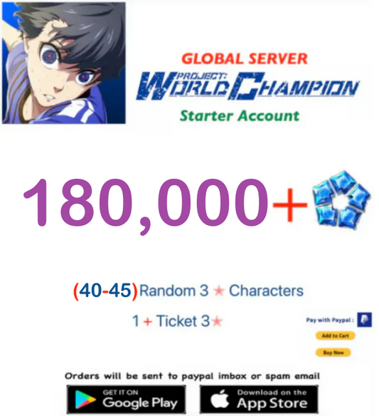 [Global Server] BLUE LOCK Project: World Champion  Reroll Starter Account