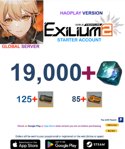 (Global Server - Haoplay)  19,000+ Collapse Piece GIRLS' FRONTLINE 2: EXILIUM Starter account
