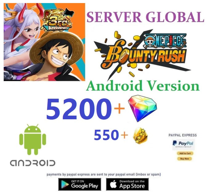 [Global Server][Android Version ] One Piece Bounty Rush  Reroll Starter  Account