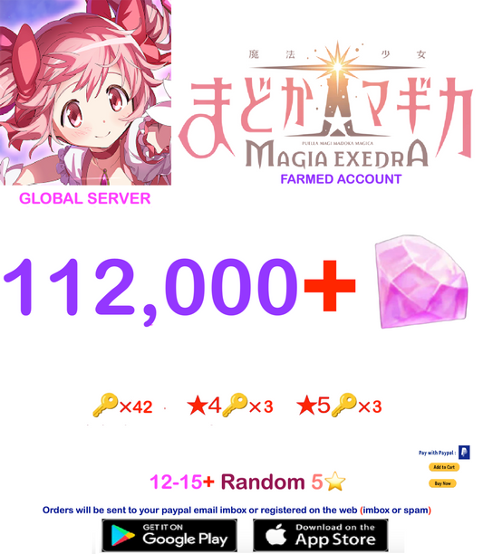 (Global Server)  ?? Magica Stones Madoka Magica  Farmed account  v3