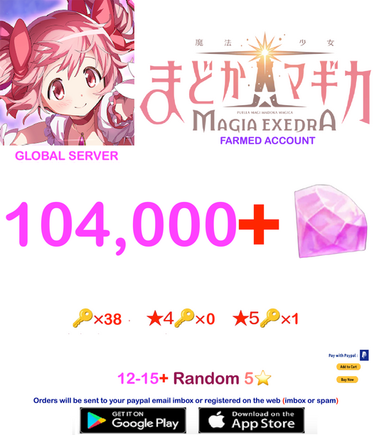 (Global Server)  ?? Magica Stones Madoka Magica  Farmed account  v3