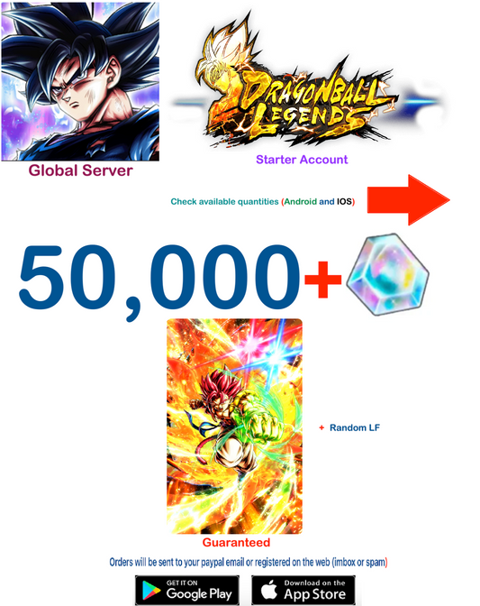 (Global Server)(Android-IOS VERSION)  Super Saiyan God Shallet  Dragon Ball Legends Farmed Account