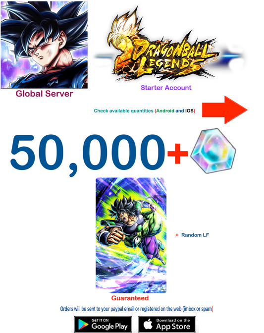 (Global Server)(Android-IOS VERSION)  Broly: Fury Dragon Ball Legends Farmed Account