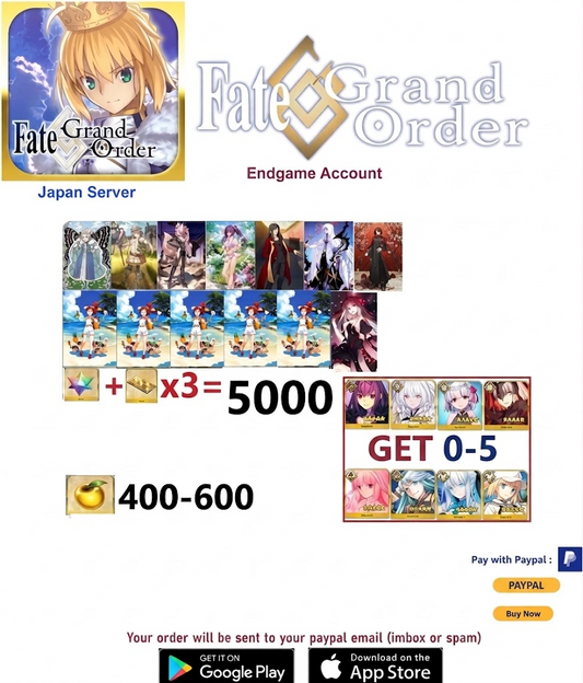 [Japan Server] ??+ SQ Fate Grand Order FGO Endgame Account v88