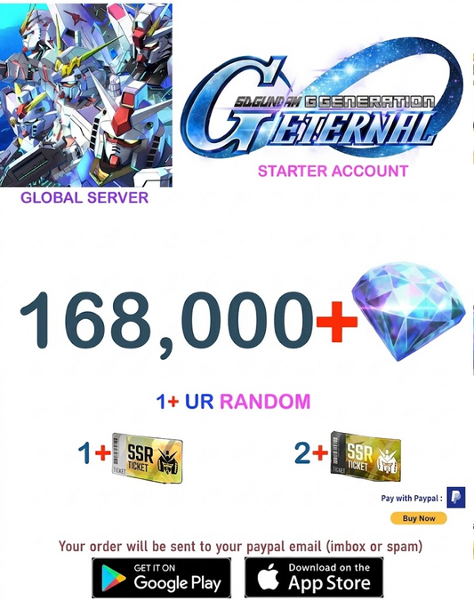 [Global Server/INSTANT DELIVERY]  Gundam G Generation ETERNAL Fresh Starter Account
