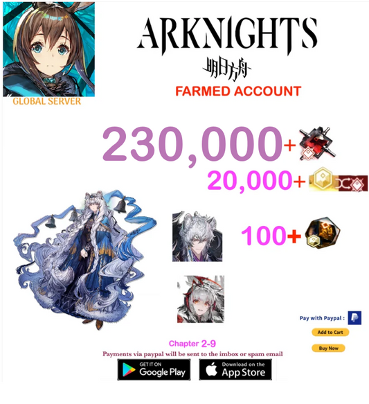 [Global Server] 230,000+ Orundum + SilverAsh , Pramanix  / Arknights Farmed Account v12