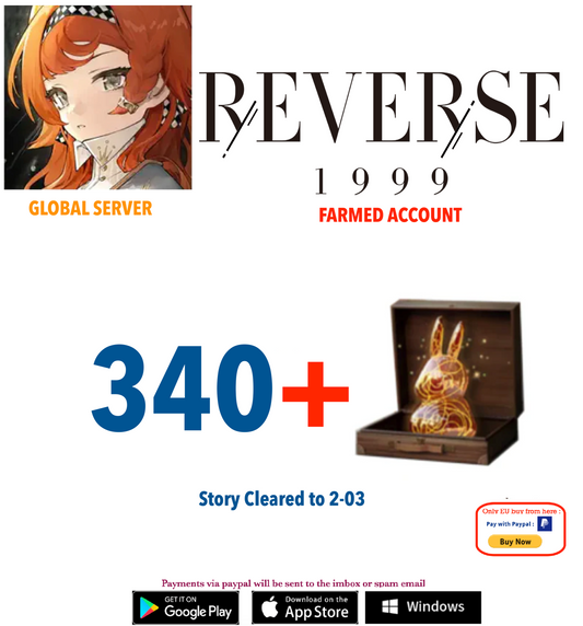 [GLOBAL SERVER][INSTANT DELIVERY]  340 Unilog   Reverse: 1999  Farmed Account