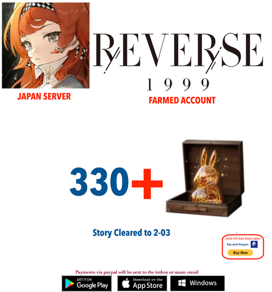 [JAPAN SERVER][INSTANT DELIVERY] 330 UNILOG   Reverse: 1999  Farmed Account