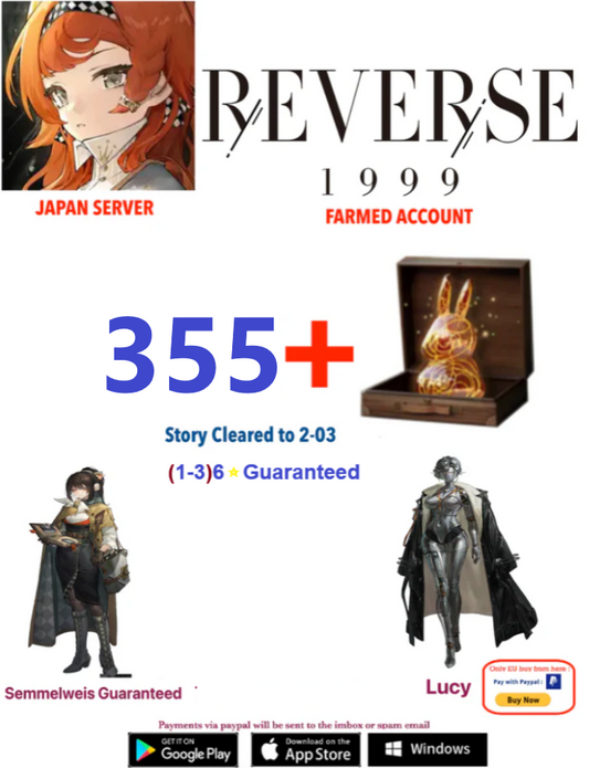 [GLOBAL SERVER][INSTANT DELIVERY]  355 Unilog + (3-5) 6* Reverse: 1999  Farmed Account