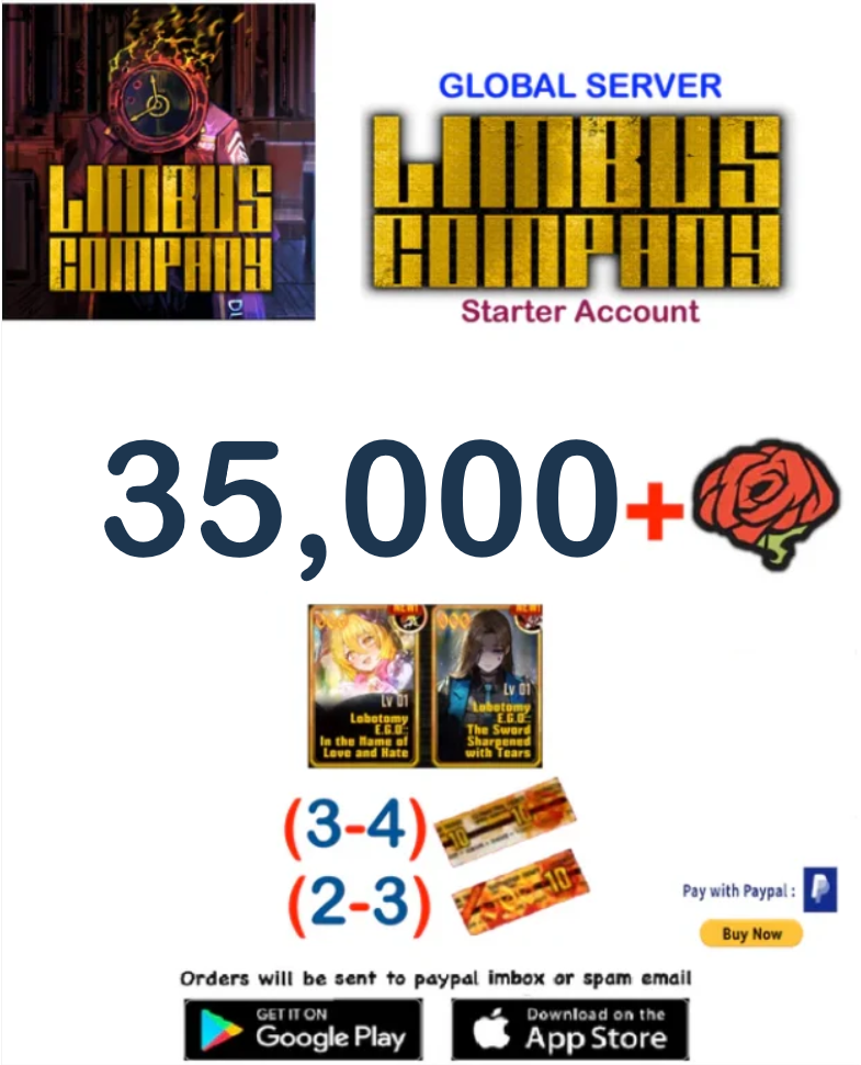 (Global Server)  35000 + Limbus Company Starter Account v1