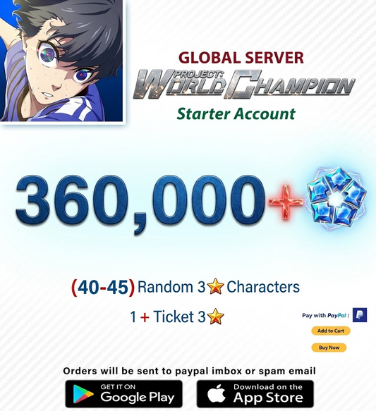 [Global Server] BLUE LOCK Project: World Champion  Reroll Starter Account
