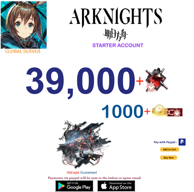 [Global Server] 39,000 +Orundum + Wiš'adel -    Arknights Starter Account