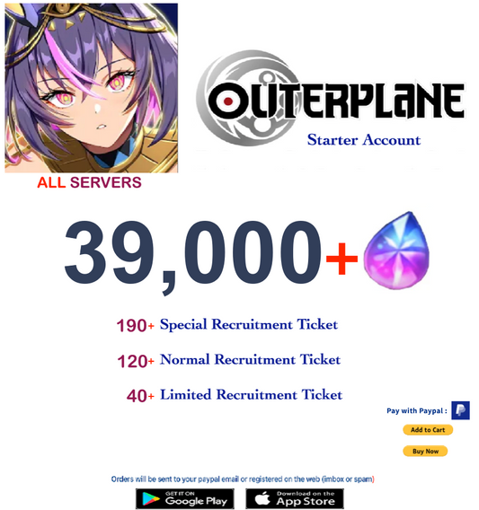 [All Server] Outerplane 39000+ Ether  Reroll Starter Account