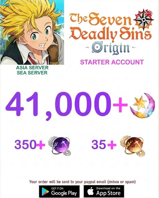 ⭐ ASIA/SEA SERVER⭐ ???+ Star Fragments 7ds Origins Starter Account