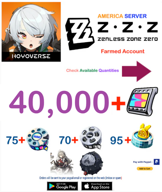 (America Server)  Encrypted Master Tape + Exchange Polychrome + Master Tape  - Zenless Zone Zero Starter Account v1