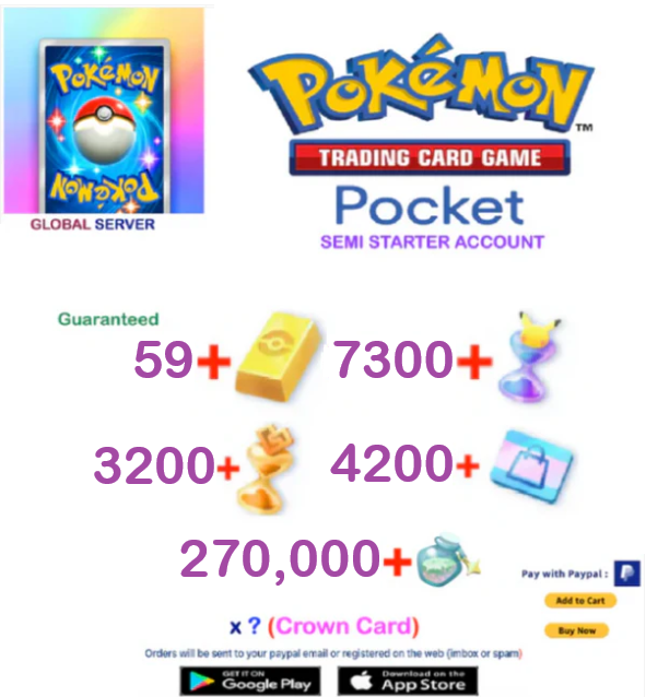 [GLOBAL SERVER] ??? Pokemon Tcg  Pocket Starter Reroll Account