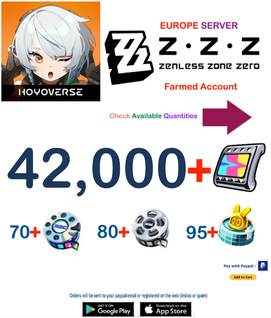 (Europe Server)  Encrypted Master Tape + Exchange Polychrome + Master Tape  - Zenless Zone Zero Starter Account